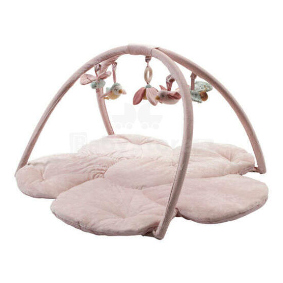 Little Dutch Activity Play Mat Shell Art.LD8717 Flowers & Butterflies pink attīstošais paklājiņš