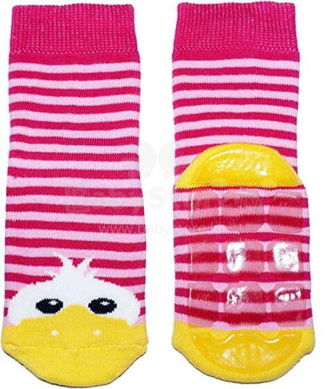 Weri Spezials Duck 22001/2010 Baby Socks non Slips pink