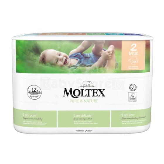 Moltex Pure Nature Mini Art.3850 Eco-friendly diapers, Mini (3–6 kg), 38 count