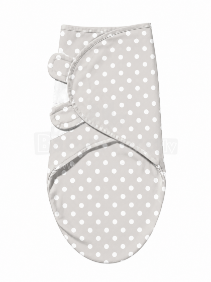 Summer Infant Art.40181 Swaddle Me Gray/White Dot Puuvillane mähkimislina mugavaks uneks; sobib 3,2–6,4 kg kaaluvate imikute mähkimiseks.