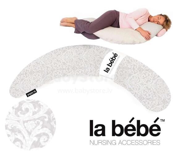 La Bebe™ Moon Maternity Pillow Art.40227 Classic Grey, 185 см