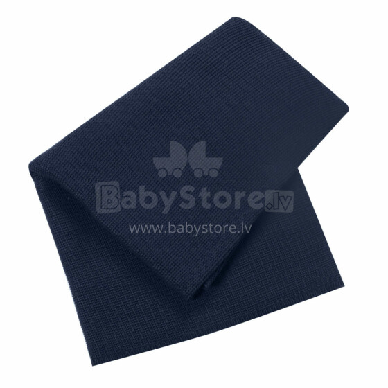Kids Blanket Cotton/Bambuk Art.P007 Navy  Детское одеяло/плед из натурального хлопка 75х100см