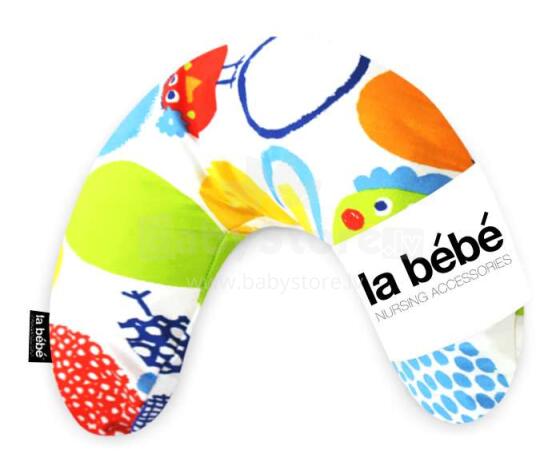 La Bebe™ Mimi Nursing Cotton Pillow Art.49526 Color circles Atbalsta pakaviņš spilventiņš 19x46cm ceļojumiem
