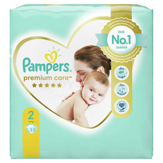 Pampers Premium Care Art.P04G990 Mähkmed S2 suurus,4-8kg,23 tk.