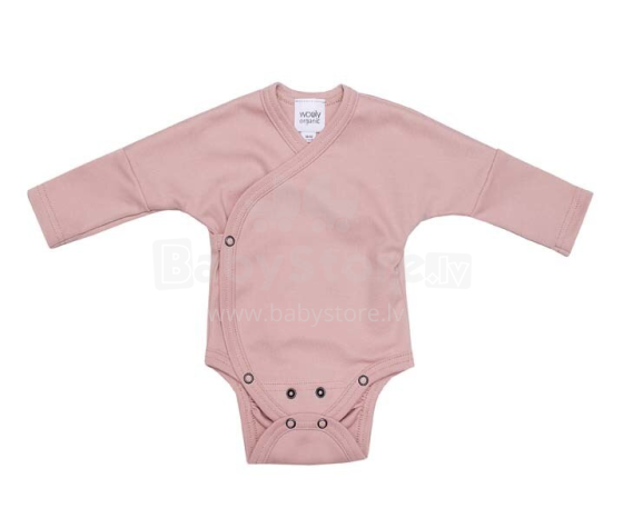 Wooly Organic Baby Art.56730 Dusty Pink Бодик из органического хлопка(56-74см)