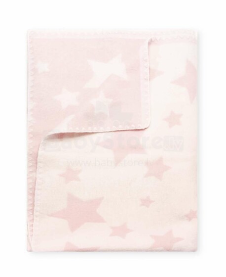 Kids Blanket Cotton  Stars Art.56950 Pink  Детское одеяло/плед из натурального хлопка 100х140см(B категория качества)