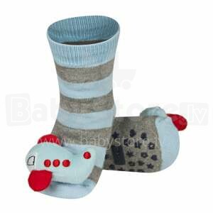 SOXO Baby Art.63129 - 2 ABS Infant socks with rattle