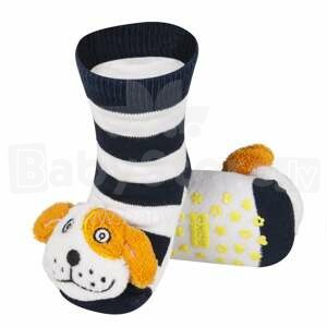 SOXO Baby Antislip 74934 - 3 Baby socks With rattle