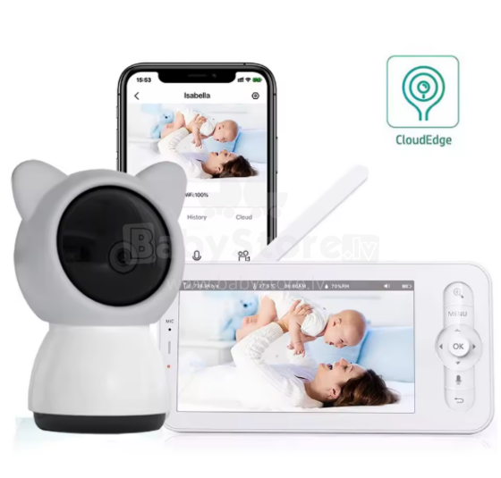 La bebe™ Accessories Wireles Baby Monitor Babyphone Art.60765 White Beebimonitor-videokaamera