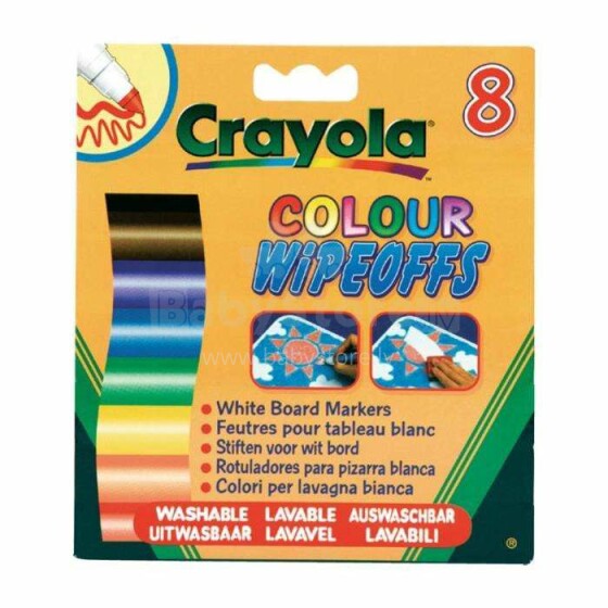 Crayola Art.8223 Стираемые фломастеры для письма на доске 8 шт.