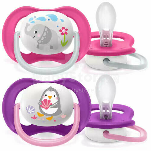 Philips Avent Ultra Air Animals  Art.SCF080/08   Silicone Soother 6 - 18m.