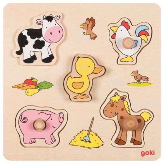 Goki Puzzle Farm Art.57497