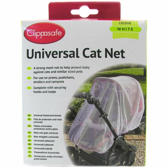 Clippasafe Cat Net Art.CLI 5/3 White Москитная сетка  универсальная от котов