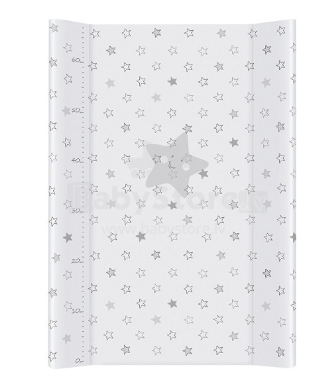 Уцененный - Ceba Baby Strong Stars Grey Art.106693 Матраc для пеленания (80x50cm)