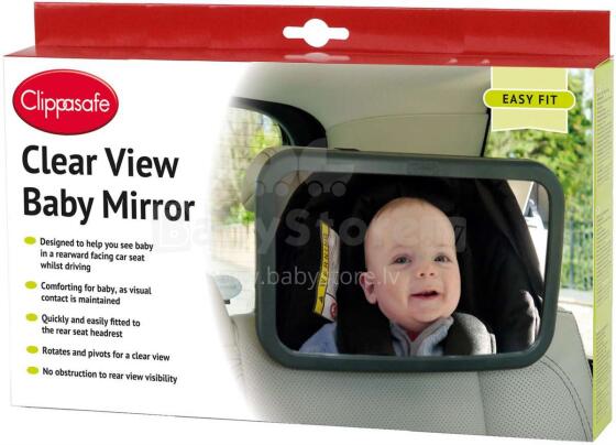 Clippasafe Clear View Baby Mirror Art.CL58/1 Lapse jälgimispeegel autos