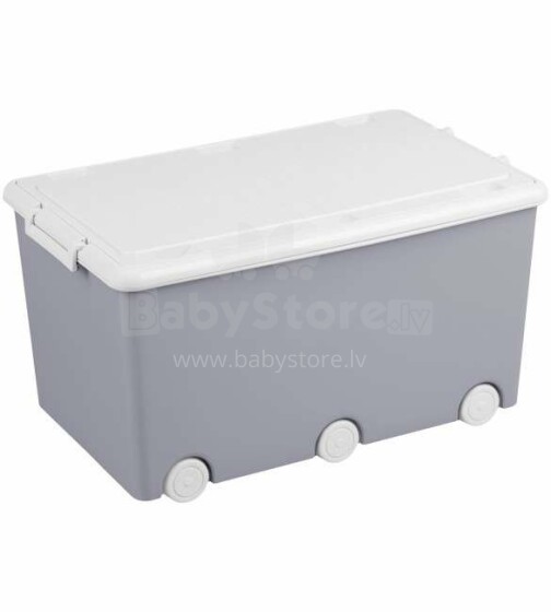 Tega Baby  Ящик для игрушек на колесиках GREY OWLS 52l