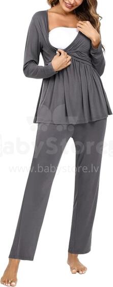 Litherday Nursing Pyjamas Art.77463 Grey