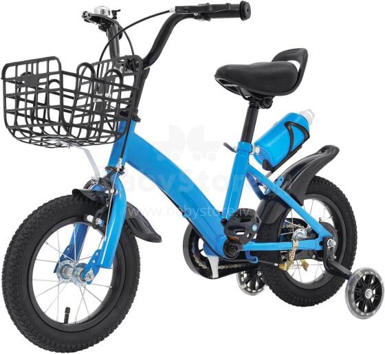 Kids Bike Wheels Collas 12' Blue Art.8061  Laste kaherattaline jalgratas lisaratastega