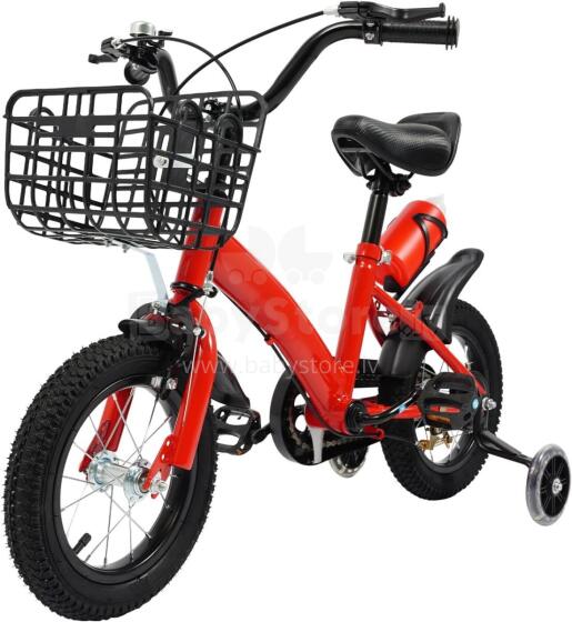 Kids Bike Wheels Collas 12' Red Art.8062   Laste kaherattaline jalgratas lisaratastega
