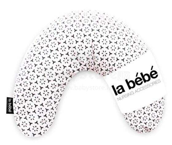 La Bebe™ Mimi Nursing Cotton Pillow Art.81907 kollane ja must/valge reisipadi suurusega 19 x 46cm