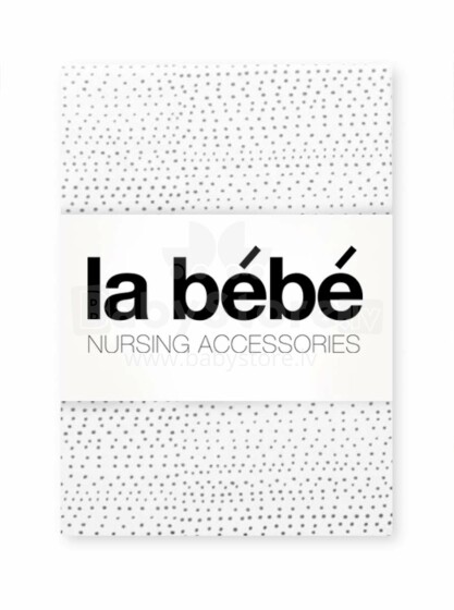La Bebe™ Nursing Grey Specks Art.82526 Cotton Square Nappy 75x75 см