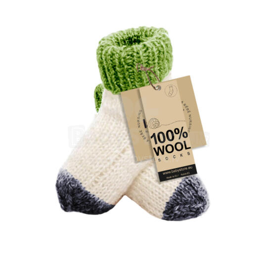 La Bebe™ Natural Eco Lambswool Baby Socks Art.83993