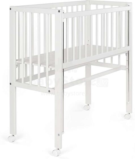Fillikid Bedside Crib Cocon  Art.533-05  White Laste voodi puidust, häll