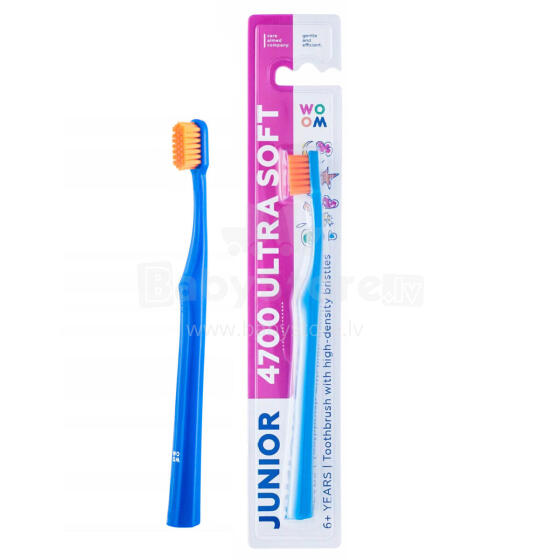 Woom Junior 4700 Ultra Soft  Art.91628 Children's extra-soft toothbrush (for ages 6 and up)