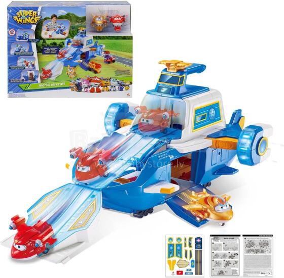 Super Wings The World Aircraft Art.92418  Mängukomplekt, lendav lennujaam figuuridega