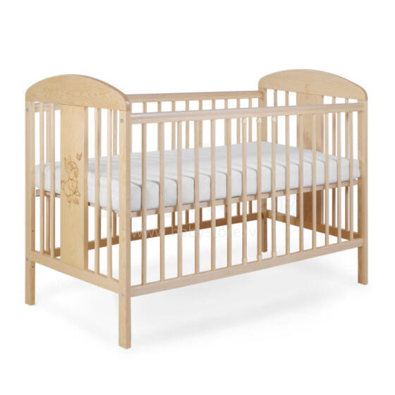 La Bebe™ Kids Wood Cot Tomi 18 Art.92455 Natural Laste puidust võrevoodi 120x60 cm
