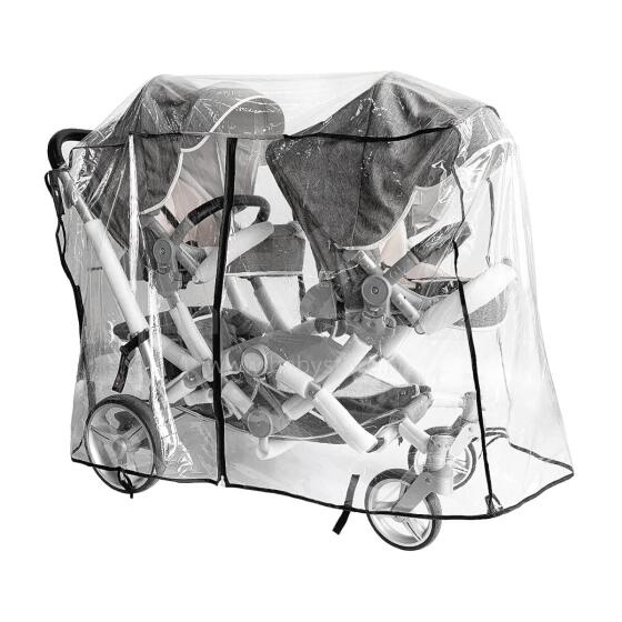 Universal Rain Cover for Twins Art.94532 Universal rain cover for a stroller (twins/twins)