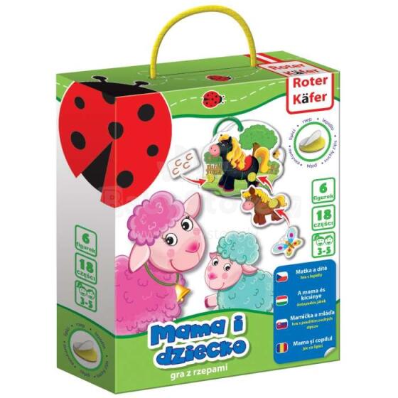 Roter Käfer RK6101-04 Spēle ar Velcro stiprināju Mama un mazulis (Vladi Toys)