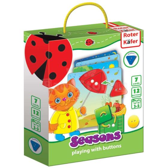 Roter Käfer RK6101-08  Spēlēt ar pogām + šņores Gada laiki (Vladi Toys)