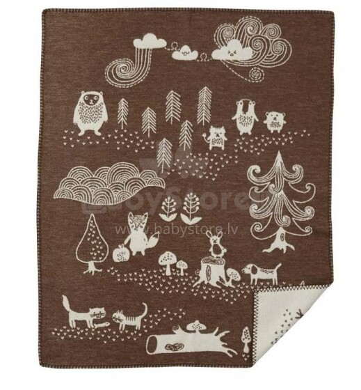 Klippan of Sweden Organic Cotton Art.2536.04  Baby puuvillane sein,70x90sm
