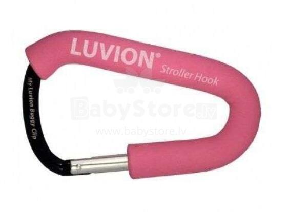 Luvion Stroller Hook Pink  Art.96696 Carabiner - jalutuskäru käepideme kottide hoidja