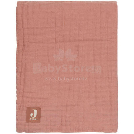 Jollein Cradle Wrinkled Cotton Art.523-511-66042 Rosewood - Beebi tekk 75x100cm