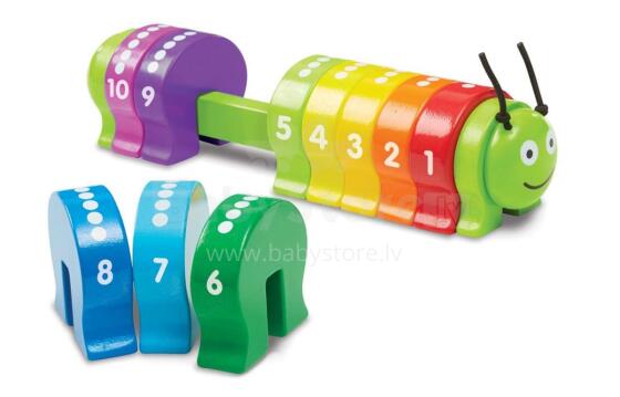 Melissa&Doug Caterpillar Art.19274 Puidust rätsepp õppimiseks