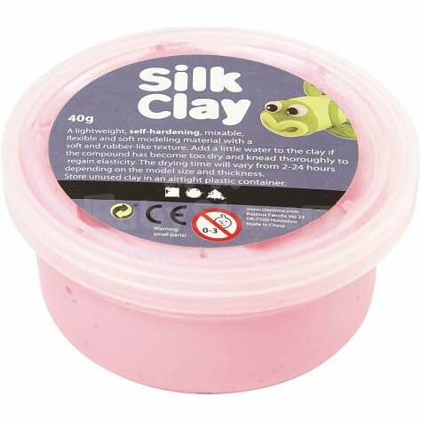Silk Clay Art.79109 Pink Шёлковая глина для моделирования,40гр.