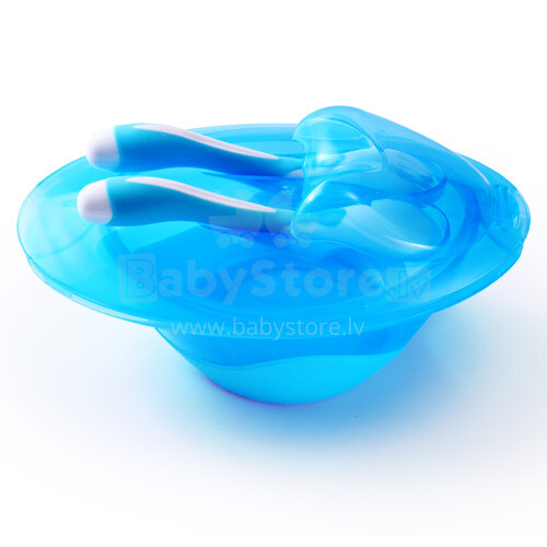 BabyOno 1026 A bowl with a spoon and a fork