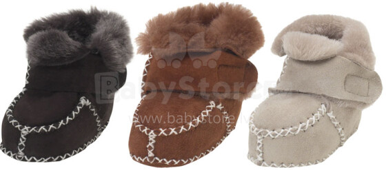 Playshoes 105912 lambsfur-shoe Детские Мокасины/Пинетки 100% натуралная шерсть