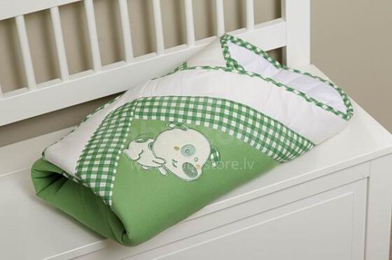 FERETTI Layette 85 BANANA Dog green multifunkcionāls konvertiņš sedziņa