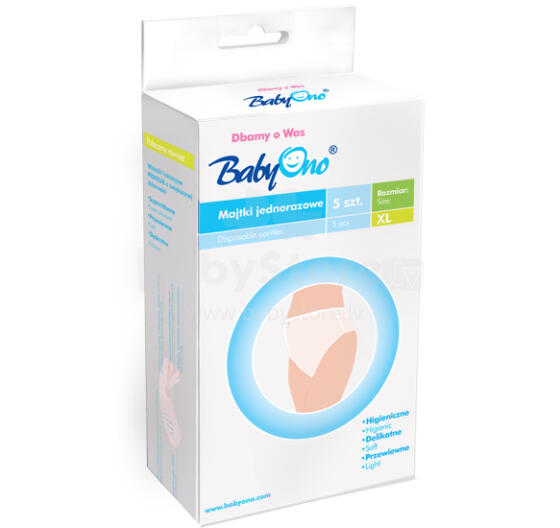 BabyOno Art.500 Diposable panties 5 pcs  (L)