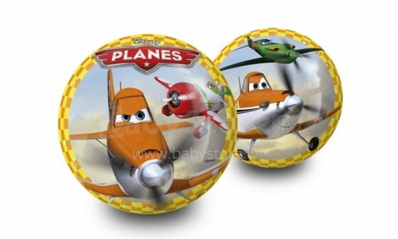 Smoby   rubber ball with the image of  plane, 23 cm 2567