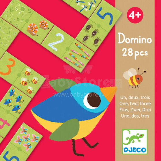 DJECO развивающая игрушка-домино Domino Puzzle 28шт. DJ08168