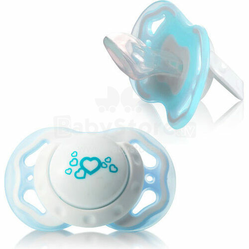 BabyOno 1212/02 Anatomical silicone soother 0-6m +