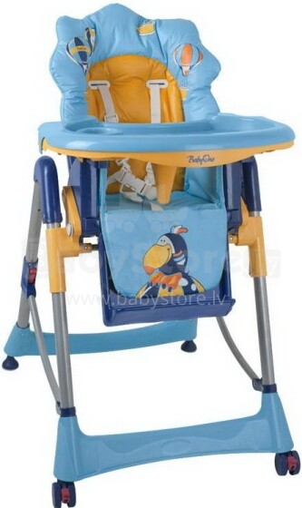 Babyono 2878/02 baby highchair Toucan blue
