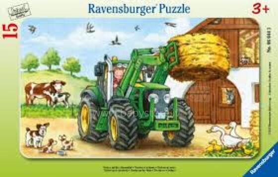Ravensburger Mini Puzzle 06044 15 шт. Трактор