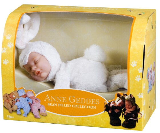 Anne Geddes doll sleeping rabbit white AN 579107