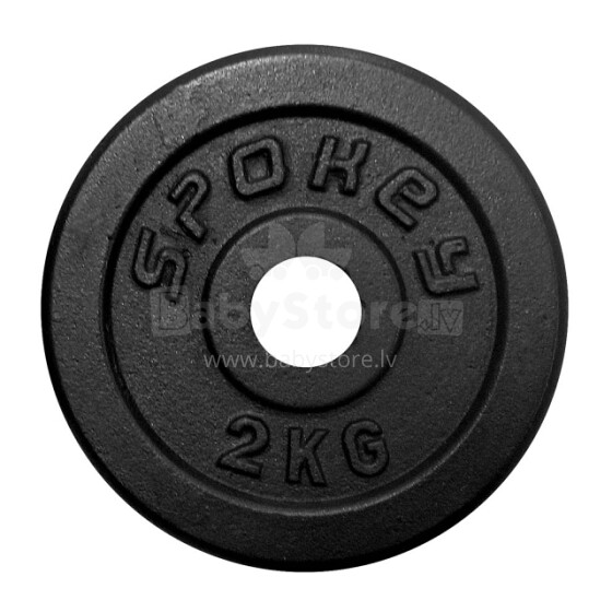 Spokey Sinis 84419 Cast iron weight plate (2 kg)