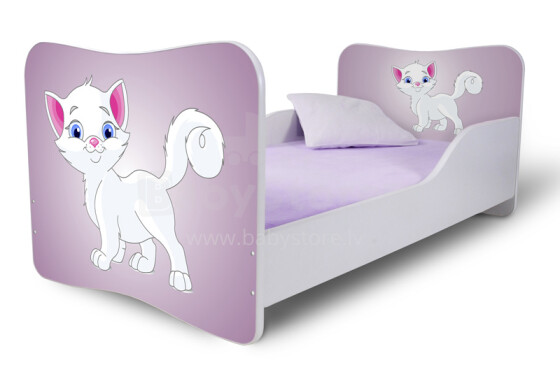 Nobi Cat Стильная молодёжная  кровать с матрасом 144x74 см